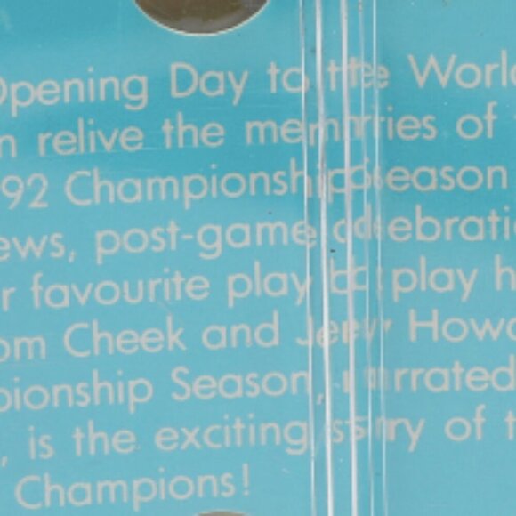 Vintage 1992 Toronto Blue Jays Championship Season Cassette Tape Commentary - Picture 4 of 5